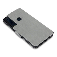 Olixar Samsung A9 2018 Low Profile Leather Style Wallet Case - Grey
