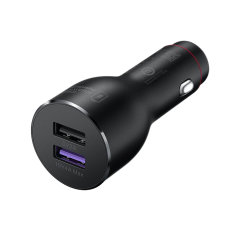 Official Huawei Black 40W USB-A Dual Port Car Charger with 1m USB-C Cable