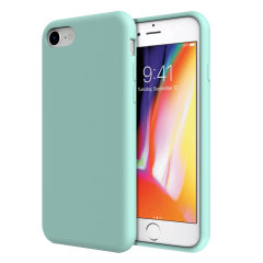 Coque iPhone 8 / 7 Olixar en silicone doux – Vert pastel