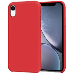 Coque iPhone XR Olixar en silicone doux – Rouge