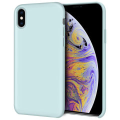 Olixar iPhone XS Max Weiche Silikonhülle - Pastellgrün