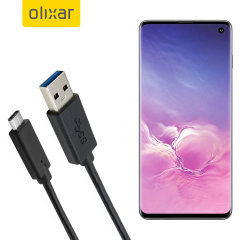 Olixar USB-C Samsung Galaxy S10 Charging Cable - Black 1m