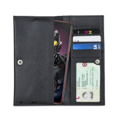 Olixar Primo Leather ZTE nubia Red Magic Mars Wallet Case - Black