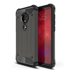 Olixar Delta Armour Protective Motorola Moto G7 Plus Case - Gunmetal