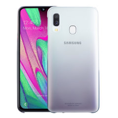 Coque officielle Samsung Galaxy A40 Gradation Cover – Noir