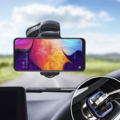 Support voiture Samsung Galaxy A50 & chargeur Olixar DriveTime