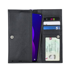 Olixar Primo Genuine Leather Oppo F11 Pro Wallet Case - Black