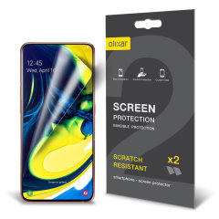 Olixar Samsung Galaxy A80 Film Screen Protector 2-in-1 Pack