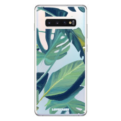 Funda Samsung Galaxy S10 LoveCases Tropical - Verde / Transparente