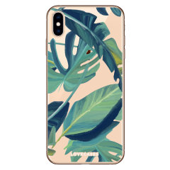 Funda iPhone XS Max LoveCases Tropical - Verde / Transparente