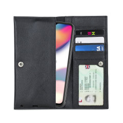 Olixar Primo Genuine Leather Oppo Reno Z Wallet Case - Black