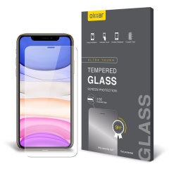 Olixar iPhone 11 Fall kompatibel Ausgeglichenes Glas-Schirm-Schutz