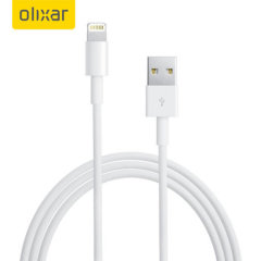 Câble Lightning vers USB iPhone XS Olixar – Charge & transfert – Blanc