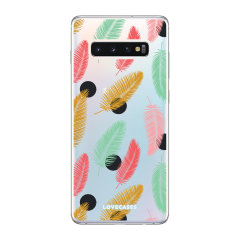 LoveCases Samsung Galaxy S10 Plus Gel Case - Polka Leaf