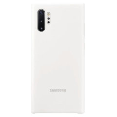 Official Samsung Galaxy Note 10 Plus 5G Silicone Cover Case - White