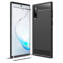 Coque Samsung Galaxy Note 10 Olixar Sentinel & Verre trempé – Noir