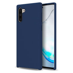 Funda Samsung Galaxy Note 10 Olixar Soft Silicone - Azul Oscura