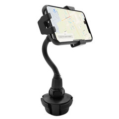 Macally Universal Car Cup Gravity Linkage Phone Holder Mount - Black
