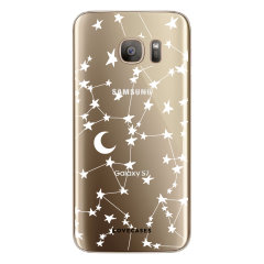 Coque Samsung Galaxy S7 LoveCases Ciel étoilé – Transparent / blanc