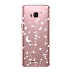 LoveCases Samsung Galaxy S8 Gel Case - White Stars And Moons