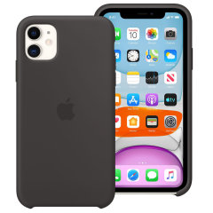Coque officielle Apple iPhone 11 en silicone – Noir