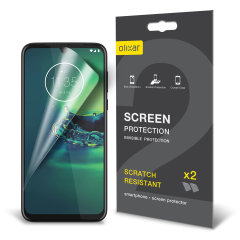 Olixar Motorola Moto G8 Plus Film Screenprotector - 2 eenheden
