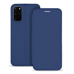 Olixar Soft Silicone Samsung Galaxy S20 Plus Wallet Case - Navy Blue