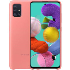 Officieel Samsung Galaxy A71 Silicone Cover Hoesje - Roze