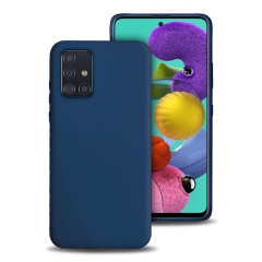 Olixar Silicone Samsung Galaxy A71 hülle – Blau
