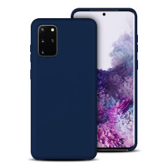Olixar Samsung Galaxy S20 Plus Soft Silicone Deksel  - Midnatt blå