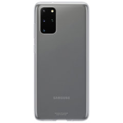 Offisielle Samsung Galaxy S20 Plus Clear Cover Veske - Gjennomsiktig