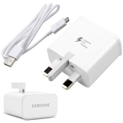 Official Samsung Adaptive Fast Charger & Micro USB Cable - White
