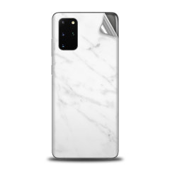Olixar Samsung Galaxy S20 Plus Phone Skin - Marble White