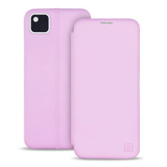 Olixar Google Pixel 4a Soft Silicone Flip Case - Pastel Pink