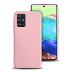 Olixar Soft Silicone Samsung Galaxy A71 5G Case - Pastel Pink