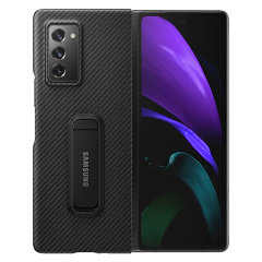 Official Samsung Galaxy Z Fold 2 5G Aramid Standing Cover Case - Black