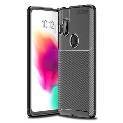 Olixar Carbon Fibre Motorola One Hyper Case - Black