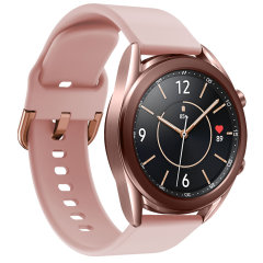 Olixar Soft Silicone Samsung Watch 20mm Strap - Rose Gold