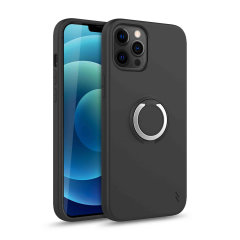 Zizo Revolve Series iPhone 12 Pro Thin Ring Case - Magnetic Black