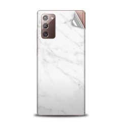 Olixar Samsung Galaxy Note 20 Phone Skin - Marble White