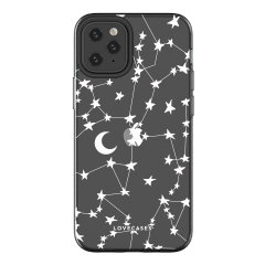 LoveCases iPhone 12 Pro Max Gel Case - White Stars And Moons