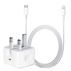 Official Apple 20W iPad Fast Charger & 1m Cable Bundle
