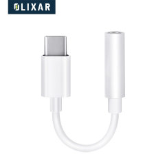 Olixar OnePlus 8 Pro USB-C To 3.5mm Adapter - White
