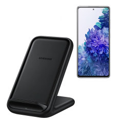 Official Samsung Black Wireless Fast Charging Stand EU Plug 15W - For Samsung Galaxy S20 FE