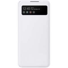 Official Samsung Galaxy A42 5G Clear View Cover Case - White