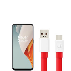 Official OnePlus N100 Warp Charge USB-C Charging Cable 1m - Red