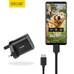 Olixar Sony Xperia 5 II 20W USB-C Fast Mains Charger & 1.5m Cable