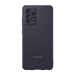 Official Samsung Galaxy A52 Silicone Cover Case - Black