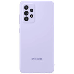 Official Samsung Violet Silicone Cover Case - For Samsung Galaxy A52