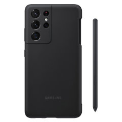 Official Samsung Galaxy S21 Ultra Silicone Case With S Pen - Black